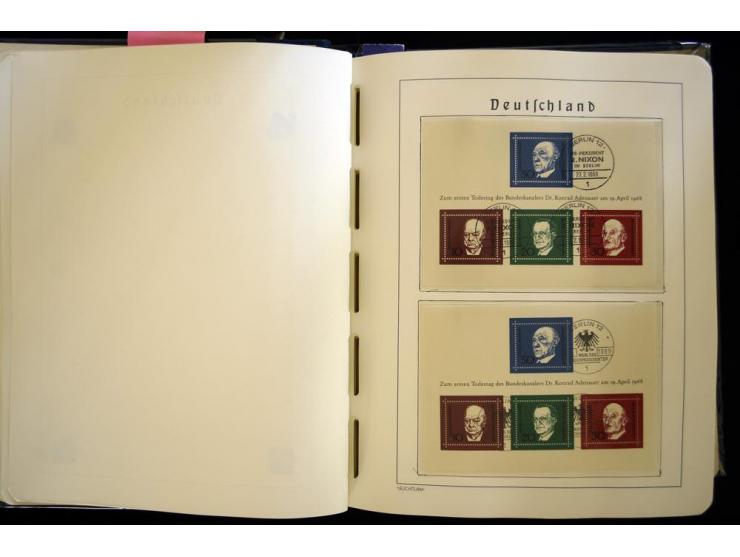 1949/90, gestempelte, in den Hauptnummern weit überkomplette Sammlung, dabei etliche Briefe teils mit guten Frankaturen, ein 