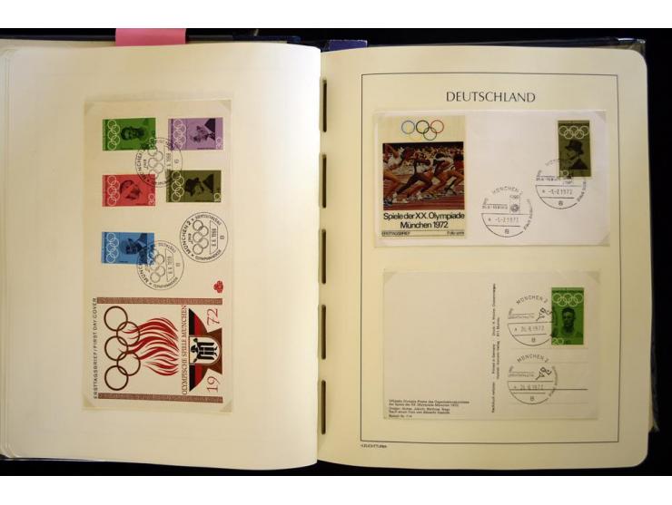 1949/90, gestempelte, in den Hauptnummern weit überkomplette Sammlung, dabei etliche Briefe teils mit guten Frankaturen, ein 