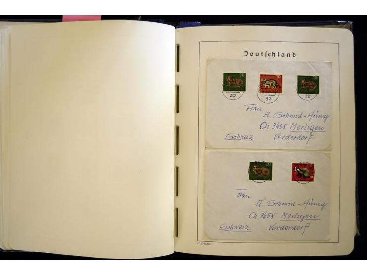 1949/90, gestempelte, in den Hauptnummern weit überkomplette Sammlung, dabei etliche Briefe teils mit guten Frankaturen, ein 