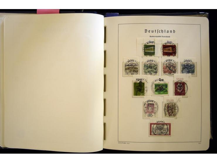 1949/90, gestempelte, in den Hauptnummern weit überkomplette Sammlung, dabei etliche Briefe teils mit guten Frankaturen, ein 