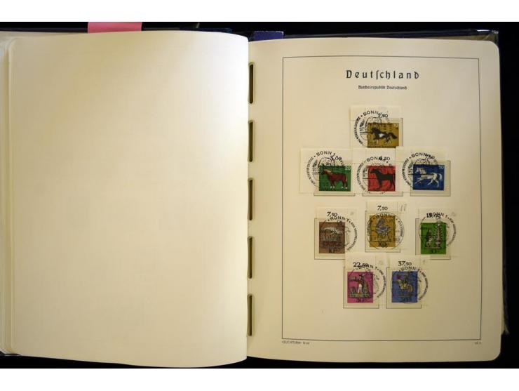 1949/90, gestempelte, in den Hauptnummern weit überkomplette Sammlung, dabei etliche Briefe teils mit guten Frankaturen, ein 
