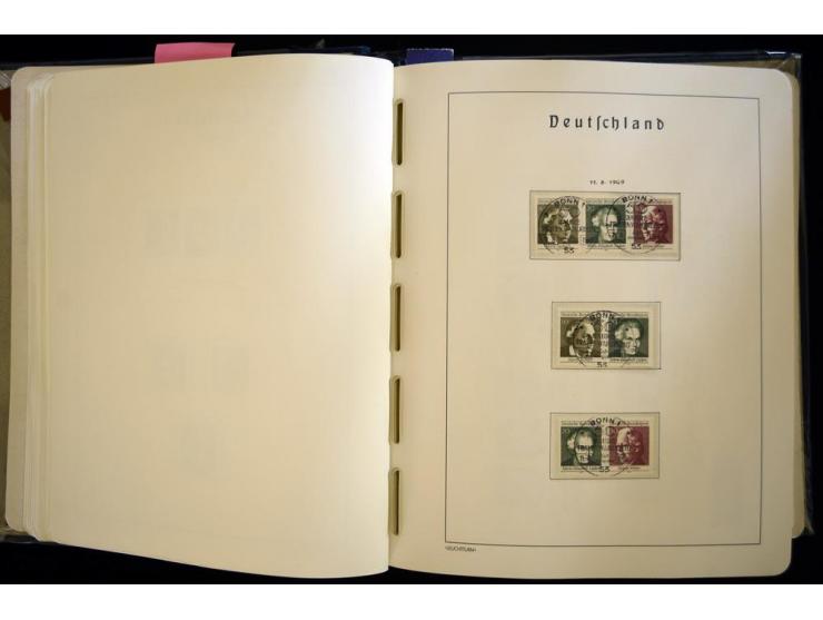 1949/90, gestempelte, in den Hauptnummern weit überkomplette Sammlung, dabei etliche Briefe teils mit guten Frankaturen, ein 