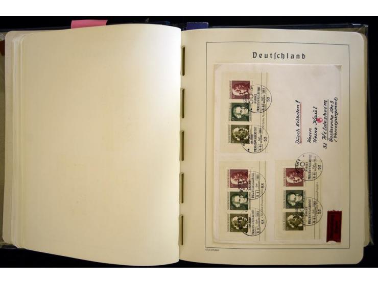 1949/90, gestempelte, in den Hauptnummern weit überkomplette Sammlung, dabei etliche Briefe teils mit guten Frankaturen, ein 