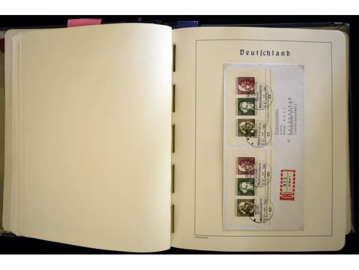 1949/90, gestempelte, in den Hauptnummern weit überkomplette Sammlung, dabei etliche Briefe teils mit guten Frankaturen, ein 