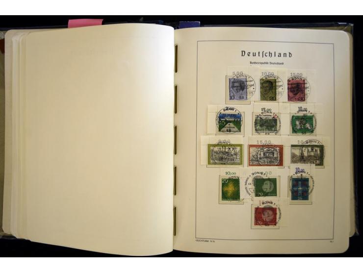 1949/90, gestempelte, in den Hauptnummern weit überkomplette Sammlung, dabei etliche Briefe teils mit guten Frankaturen, ein 