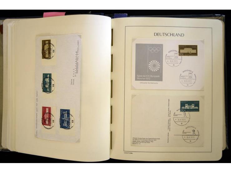 1949/90, gestempelte, in den Hauptnummern weit überkomplette Sammlung, dabei etliche Briefe teils mit guten Frankaturen, ein 