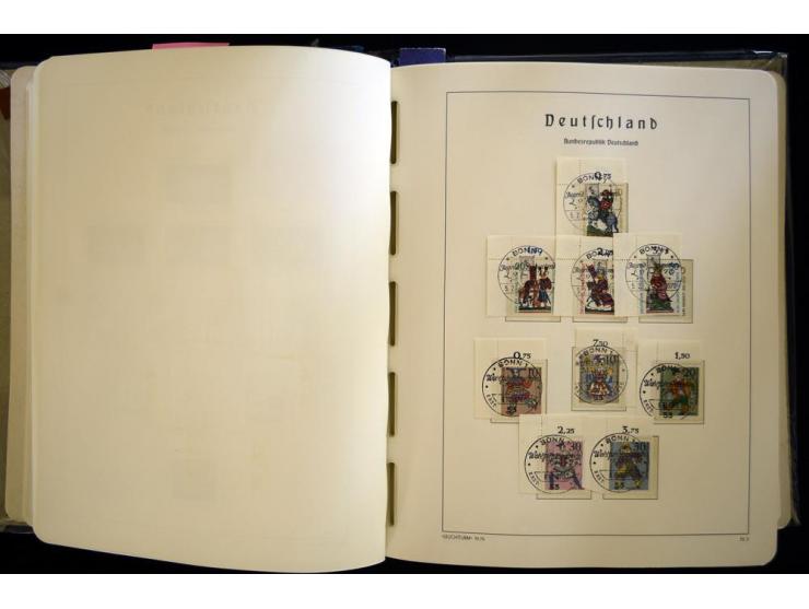 1949/90, gestempelte, in den Hauptnummern weit überkomplette Sammlung, dabei etliche Briefe teils mit guten Frankaturen, ein 