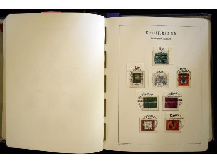 1949/90, gestempelte, in den Hauptnummern weit überkomplette Sammlung, dabei etliche Briefe teils mit guten Frankaturen, ein 