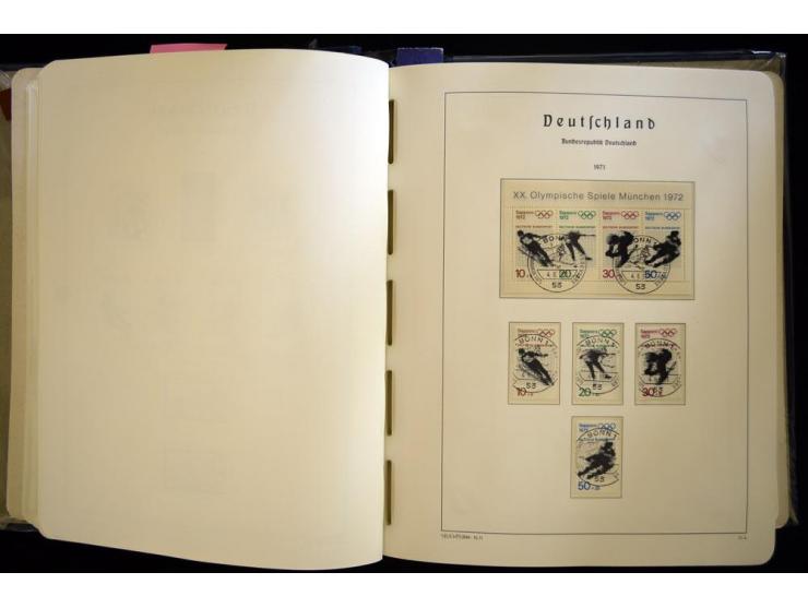 1949/90, gestempelte, in den Hauptnummern weit überkomplette Sammlung, dabei etliche Briefe teils mit guten Frankaturen, ein 