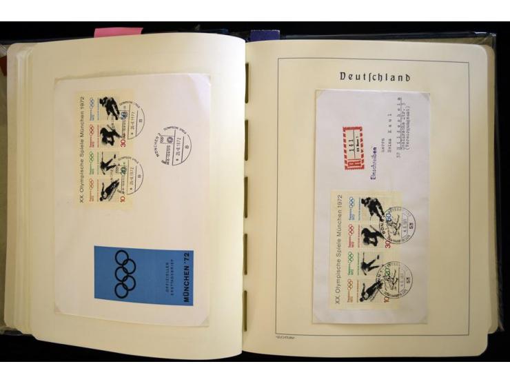 1949/90, gestempelte, in den Hauptnummern weit überkomplette Sammlung, dabei etliche Briefe teils mit guten Frankaturen, ein 