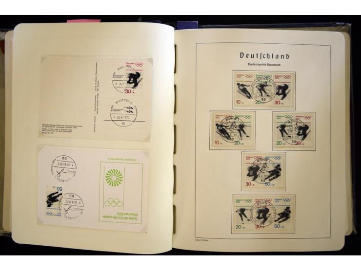 1949/90, gestempelte, in den Hauptnummern weit überkomplette Sammlung, dabei etliche Briefe teils mit guten Frankaturen, ein 