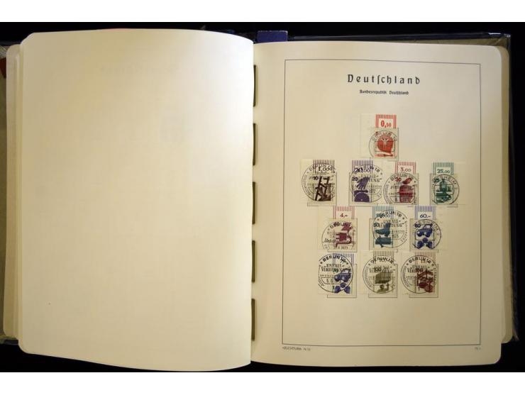 1949/90, gestempelte, in den Hauptnummern weit überkomplette Sammlung, dabei etliche Briefe teils mit guten Frankaturen, ein 