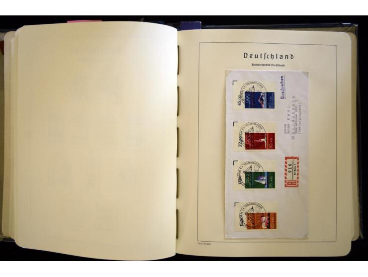 1949/90, gestempelte, in den Hauptnummern weit überkomplette Sammlung, dabei etliche Briefe teils mit guten Frankaturen, ein 
