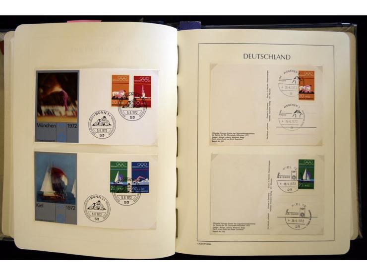 1949/90, gestempelte, in den Hauptnummern weit überkomplette Sammlung, dabei etliche Briefe teils mit guten Frankaturen, ein 