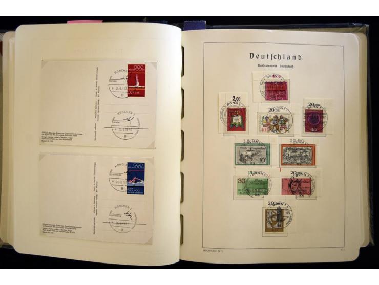 1949/90, gestempelte, in den Hauptnummern weit überkomplette Sammlung, dabei etliche Briefe teils mit guten Frankaturen, ein 