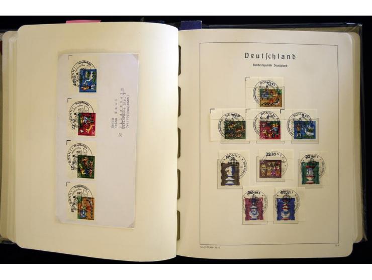 1949/90, gestempelte, in den Hauptnummern weit überkomplette Sammlung, dabei etliche Briefe teils mit guten Frankaturen, ein 
