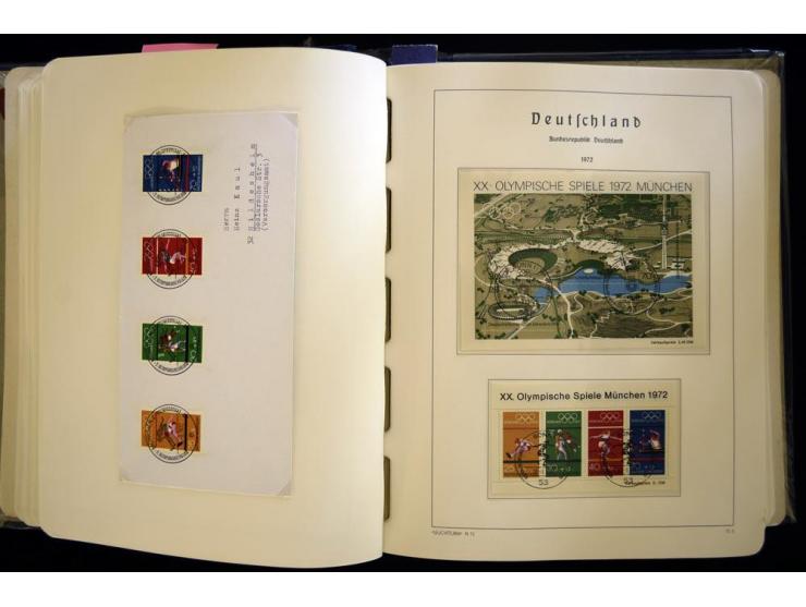 1949/90, gestempelte, in den Hauptnummern weit überkomplette Sammlung, dabei etliche Briefe teils mit guten Frankaturen, ein 