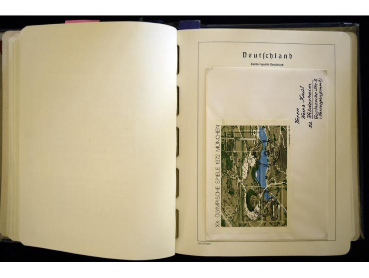 1949/90, gestempelte, in den Hauptnummern weit überkomplette Sammlung, dabei etliche Briefe teils mit guten Frankaturen, ein 