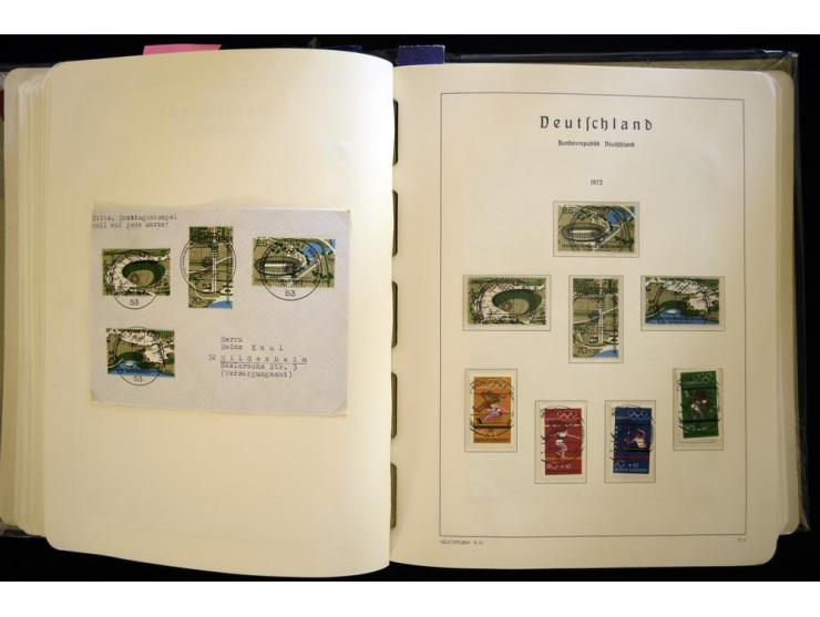 1949/90, gestempelte, in den Hauptnummern weit überkomplette Sammlung, dabei etliche Briefe teils mit guten Frankaturen, ein 
