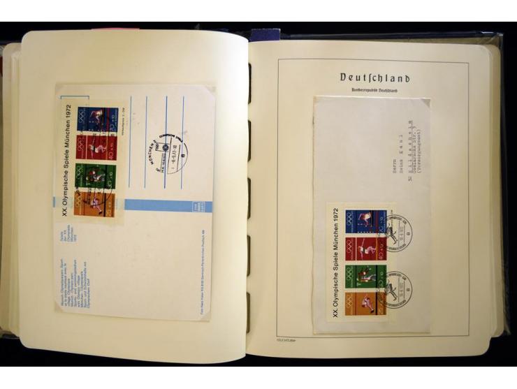 1949/90, gestempelte, in den Hauptnummern weit überkomplette Sammlung, dabei etliche Briefe teils mit guten Frankaturen, ein 