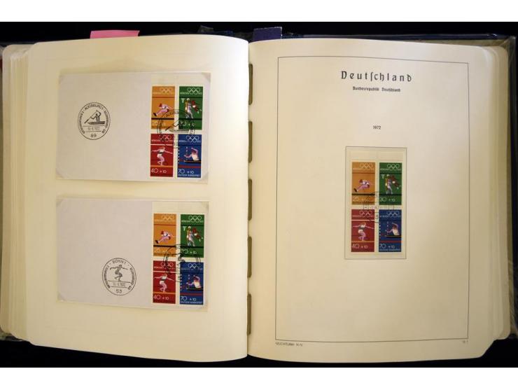 1949/90, gestempelte, in den Hauptnummern weit überkomplette Sammlung, dabei etliche Briefe teils mit guten Frankaturen, ein 