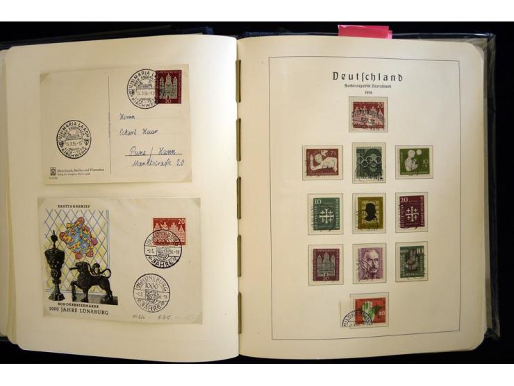 1949/90, gestempelte, in den Hauptnummern weit überkomplette Sammlung, dabei etliche Briefe teils mit guten Frankaturen, ein 