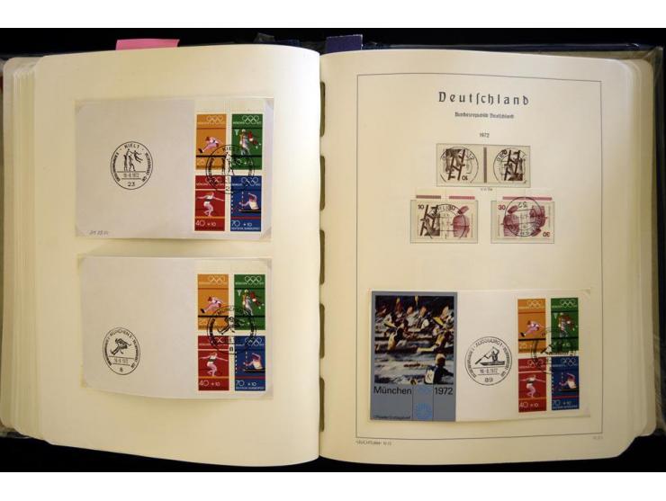 1949/90, gestempelte, in den Hauptnummern weit überkomplette Sammlung, dabei etliche Briefe teils mit guten Frankaturen, ein 