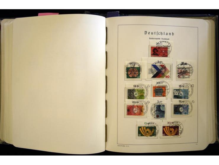 1949/90, gestempelte, in den Hauptnummern weit überkomplette Sammlung, dabei etliche Briefe teils mit guten Frankaturen, ein 