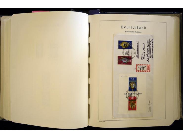 1949/90, gestempelte, in den Hauptnummern weit überkomplette Sammlung, dabei etliche Briefe teils mit guten Frankaturen, ein 