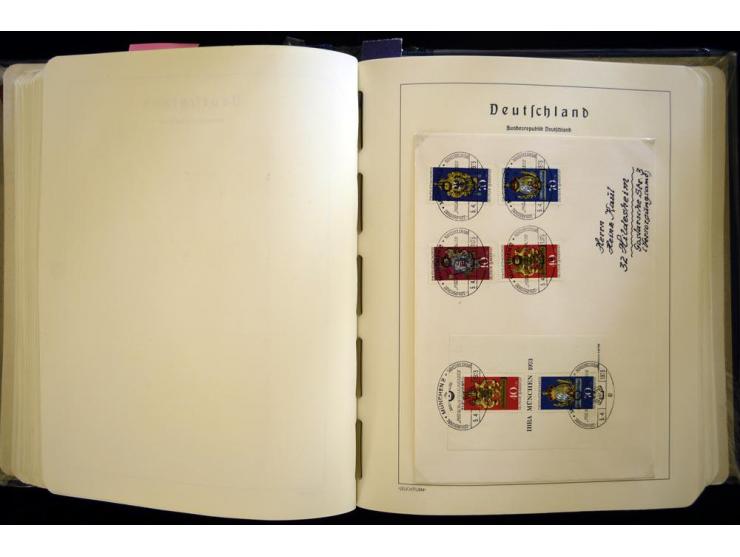 1949/90, gestempelte, in den Hauptnummern weit überkomplette Sammlung, dabei etliche Briefe teils mit guten Frankaturen, ein 