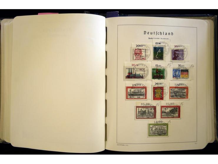 1949/90, gestempelte, in den Hauptnummern weit überkomplette Sammlung, dabei etliche Briefe teils mit guten Frankaturen, ein 