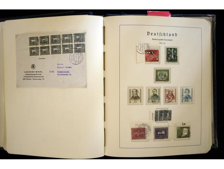 1949/90, gestempelte, in den Hauptnummern weit überkomplette Sammlung, dabei etliche Briefe teils mit guten Frankaturen, ein 
