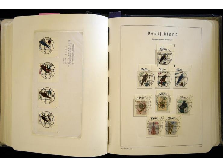 1949/90, gestempelte, in den Hauptnummern weit überkomplette Sammlung, dabei etliche Briefe teils mit guten Frankaturen, ein 