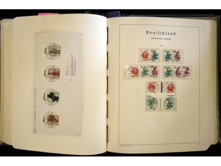 1949/90, gestempelte, in den Hauptnummern weit überkomplette Sammlung, dabei etliche Briefe teils mit guten Frankaturen, ein 
