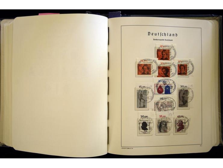 1949/90, gestempelte, in den Hauptnummern weit überkomplette Sammlung, dabei etliche Briefe teils mit guten Frankaturen, ein 