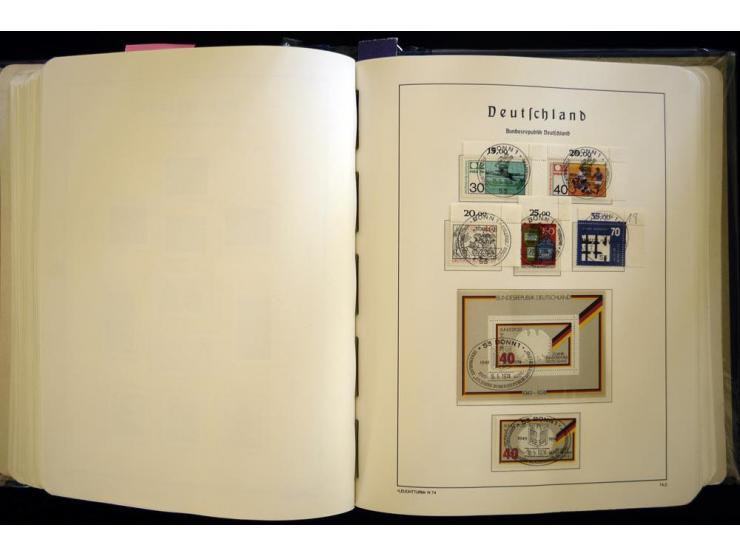 1949/90, gestempelte, in den Hauptnummern weit überkomplette Sammlung, dabei etliche Briefe teils mit guten Frankaturen, ein 