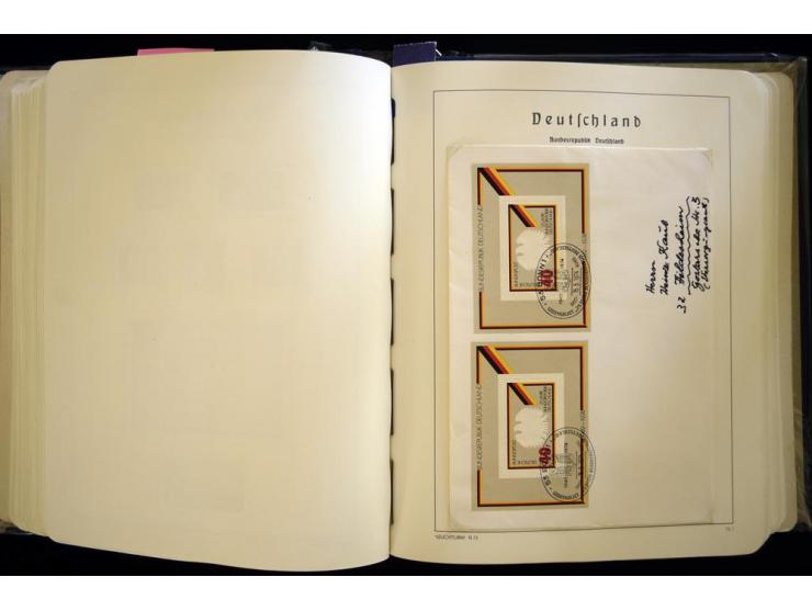 1949/90, gestempelte, in den Hauptnummern weit überkomplette Sammlung, dabei etliche Briefe teils mit guten Frankaturen, ein 