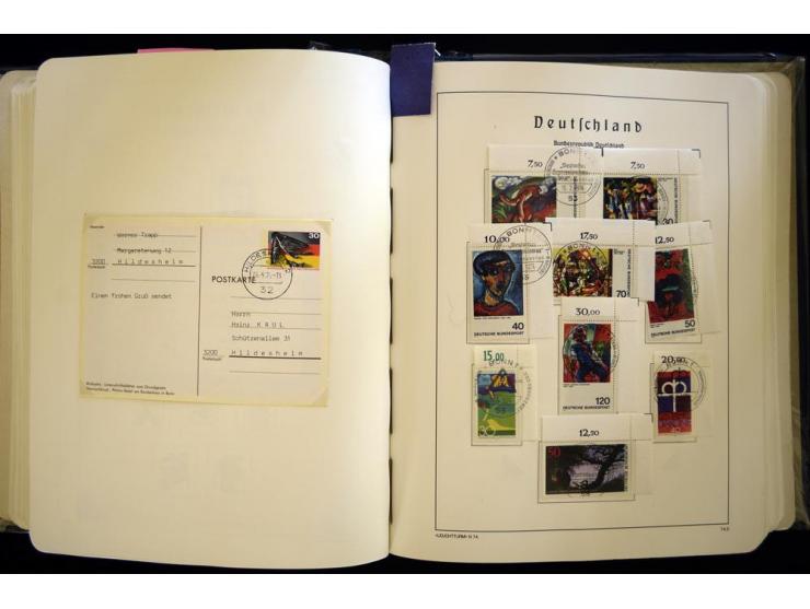 1949/90, gestempelte, in den Hauptnummern weit überkomplette Sammlung, dabei etliche Briefe teils mit guten Frankaturen, ein 