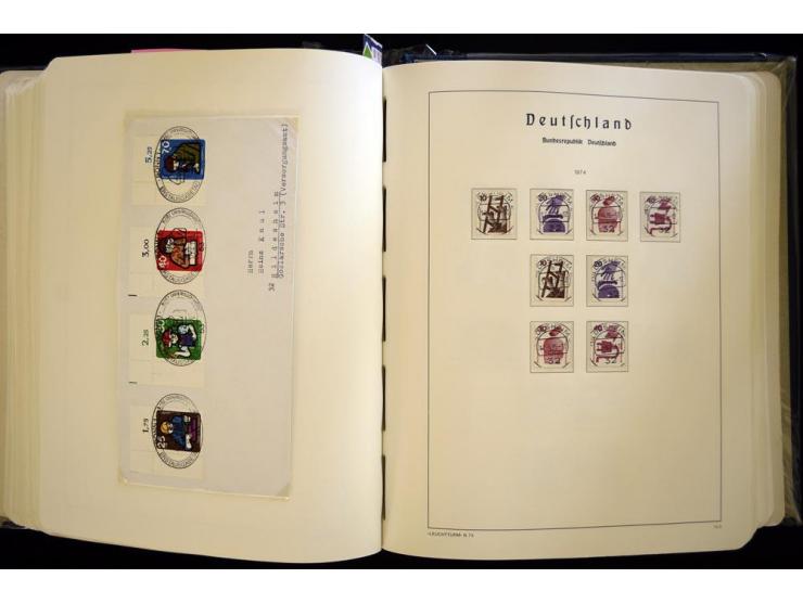 1949/90, gestempelte, in den Hauptnummern weit überkomplette Sammlung, dabei etliche Briefe teils mit guten Frankaturen, ein 