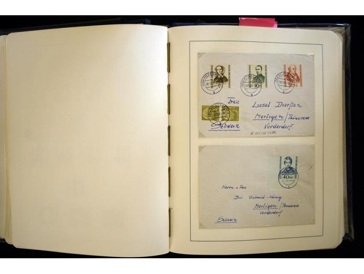 1949/90, gestempelte, in den Hauptnummern weit überkomplette Sammlung, dabei etliche Briefe teils mit guten Frankaturen, ein 