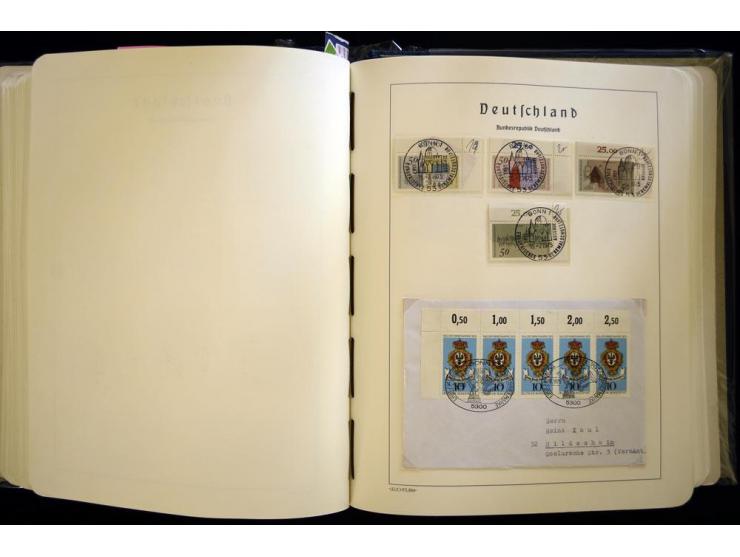 1949/90, gestempelte, in den Hauptnummern weit überkomplette Sammlung, dabei etliche Briefe teils mit guten Frankaturen, ein 