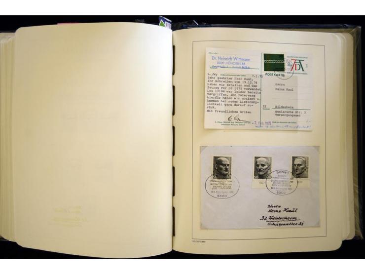 1949/90, gestempelte, in den Hauptnummern weit überkomplette Sammlung, dabei etliche Briefe teils mit guten Frankaturen, ein 
