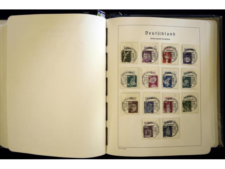 1949/90, gestempelte, in den Hauptnummern weit überkomplette Sammlung, dabei etliche Briefe teils mit guten Frankaturen, ein 