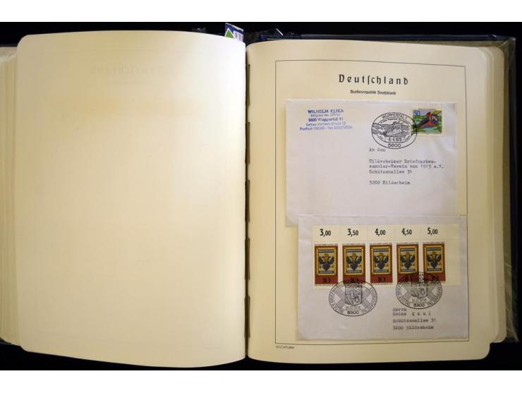 1949/90, gestempelte, in den Hauptnummern weit überkomplette Sammlung, dabei etliche Briefe teils mit guten Frankaturen, ein 