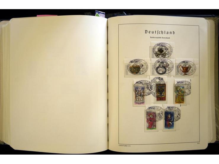 1949/90, gestempelte, in den Hauptnummern weit überkomplette Sammlung, dabei etliche Briefe teils mit guten Frankaturen, ein 