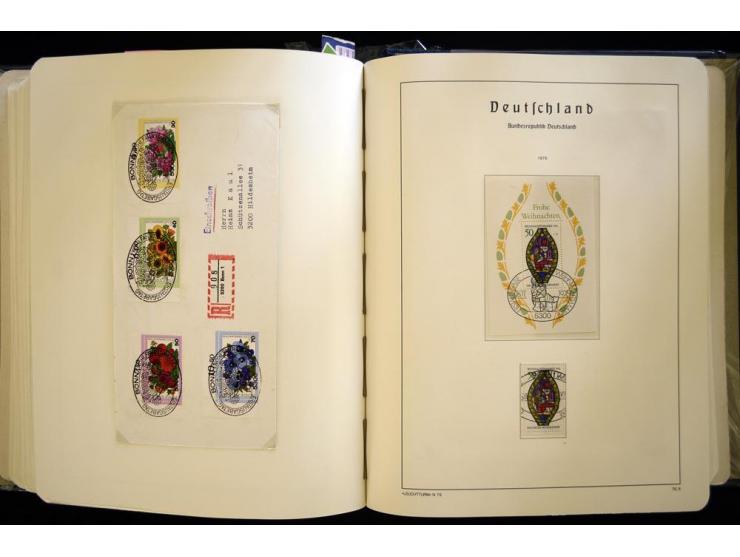 1949/90, gestempelte, in den Hauptnummern weit überkomplette Sammlung, dabei etliche Briefe teils mit guten Frankaturen, ein 