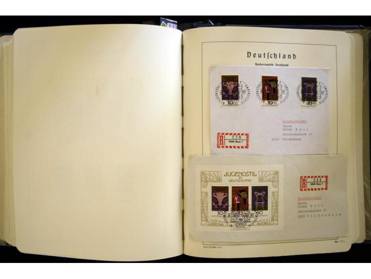 1949/90, gestempelte, in den Hauptnummern weit überkomplette Sammlung, dabei etliche Briefe teils mit guten Frankaturen, ein 