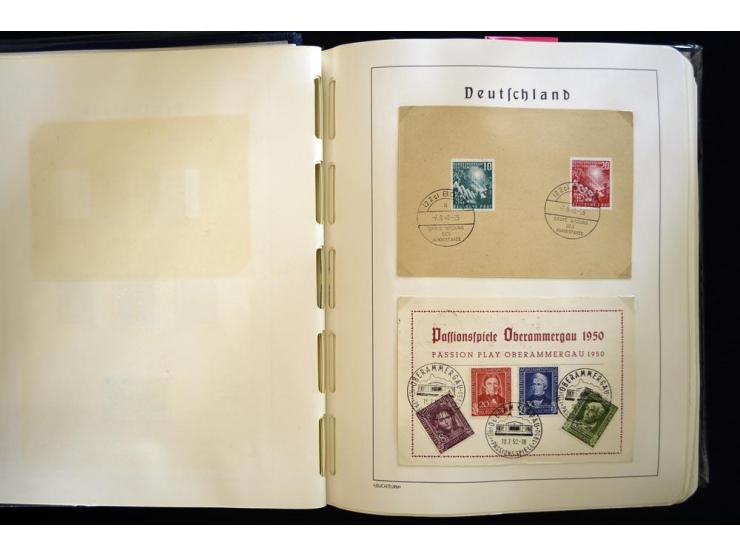 1949/90, gestempelte, in den Hauptnummern weit überkomplette Sammlung, dabei etliche Briefe teils mit guten Frankaturen, ein 