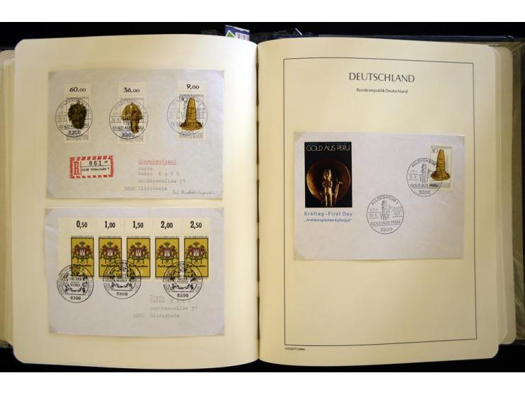 1949/90, gestempelte, in den Hauptnummern weit überkomplette Sammlung, dabei etliche Briefe teils mit guten Frankaturen, ein 