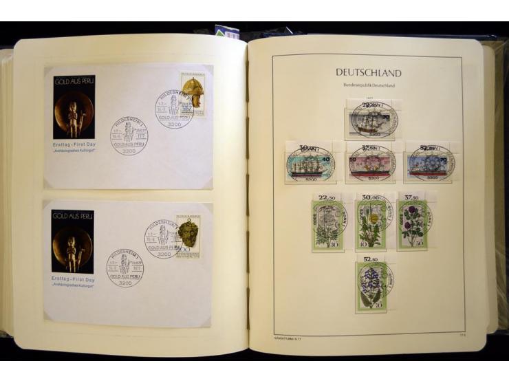 1949/90, gestempelte, in den Hauptnummern weit überkomplette Sammlung, dabei etliche Briefe teils mit guten Frankaturen, ein 